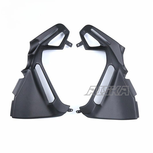 AISKA 100% Dry Carbon Fiber Parts Motorcycle  Side of Fuel tank Cap for DUCATI Multistrada V4 1100 2021+