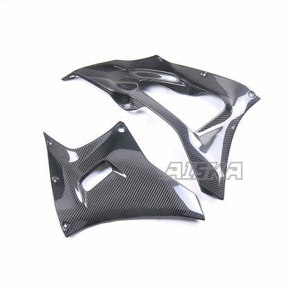 AISKA R7 Carbon Fiber Belly Pan Motorcycle 3K Full Carbon Fibre Side Panels Side Spoiler Belly Pan for Yamaha R7 2022 2023 2024
