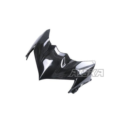 AISKA 3K Dry Carbon Fiber Motorcycle Accessories Front Fairing Nose Headlight Upper Panel for Kawasaki Z900 2020-2024