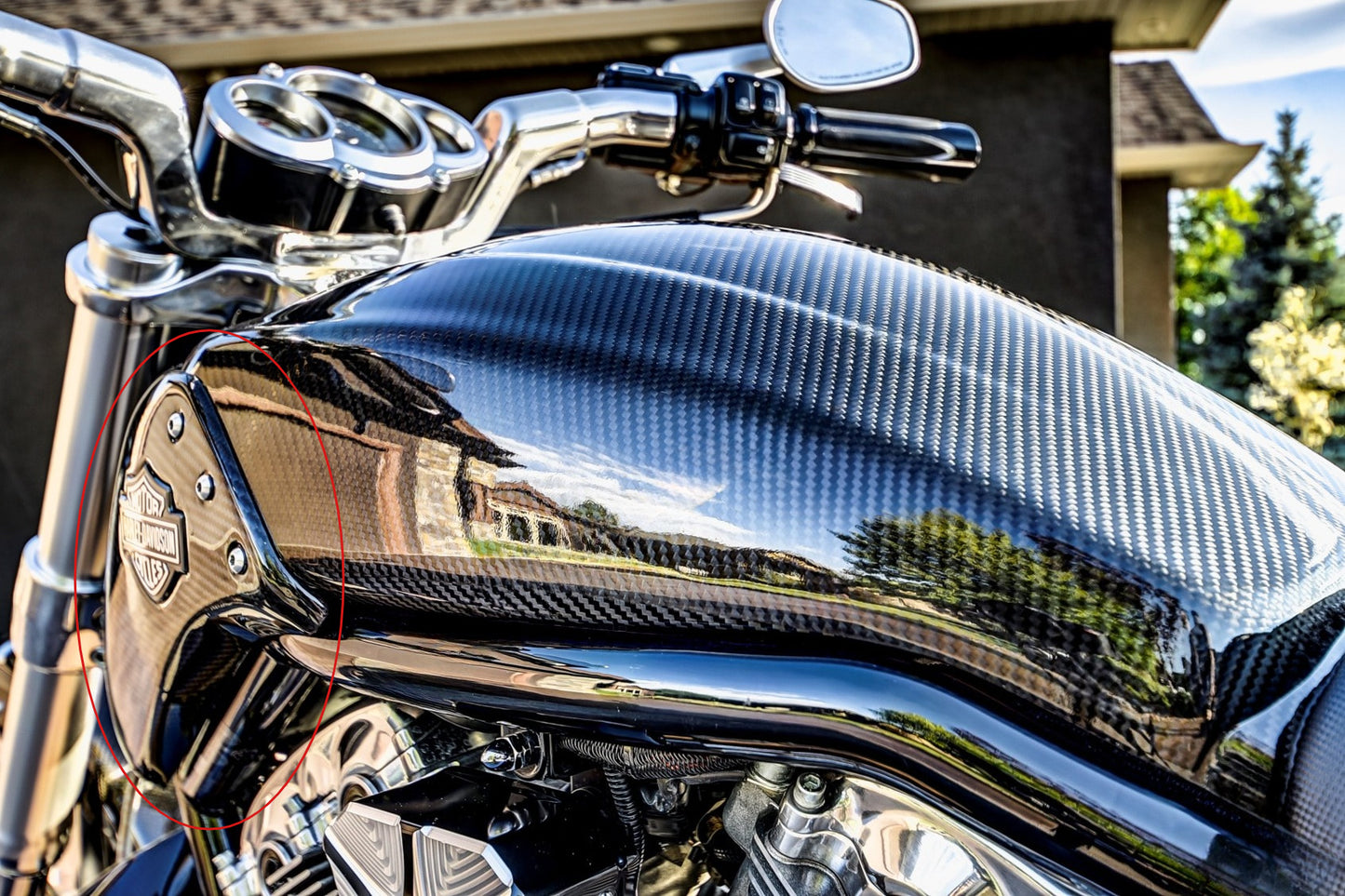 AISKA Harley Davidson VRSCF V-Rod Muscle Carbon Fiber Side Panel