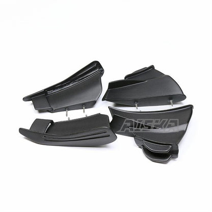 AISKA 100% Dry Carbon Fiber Parts Motorcycle Vehicle Side Wing Fairing for DUCATI Streetfighter V4 V4S 2018+