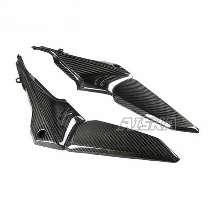 AISKA Dry Carbon Fiber Motorcycle Fuel Tank Side Fairing Seat Side Panels for Honda CB650F CBR650F 2014 2015 2016 2017 2018