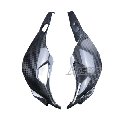AISKA 3K Dry Carbon Fiber Motorcycle Front Side Panel Turn Light Cover Fairing for Kawasaki Ninja ZX-25R 2020-2024