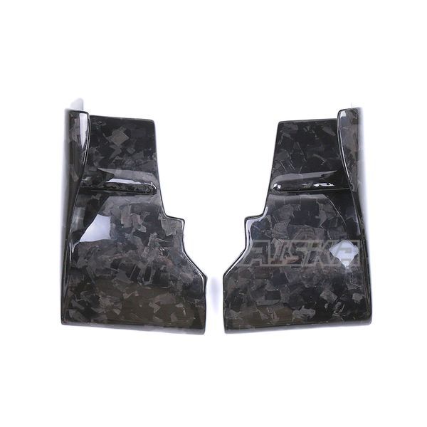 AISKA Full 3K Dry Carbon Fiber Motorcycle Wind Spoiler Air Deflector Cover Lower Winglets for Kawasaki Ninja H2 H2R 2015-2024