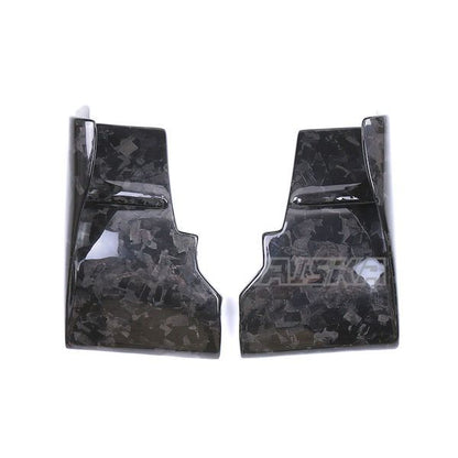 AISKA Full 3K Dry Carbon Fiber Motorcycle Wind Spoiler Air Deflector Cover Lower Winglets for Kawasaki Ninja H2 H2R 2015-2024