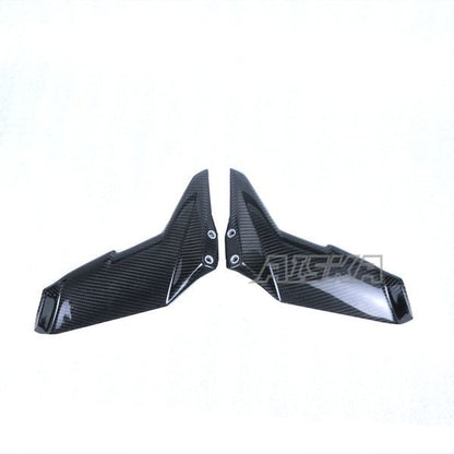 AISKA Full 3K Dry Carbon Fiber Aerodynamic Wing Spoiler Motorcycle Upper Winglets for Kawasaki Ninja H2 H2R 2015-2024