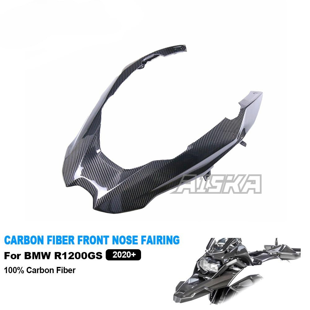 AISKA Motorcycle Carbon Fiber Front Nose Fairing Front Wheel Fender Extender Cowl Cover for BMW R1200GS R1250GS 2020+