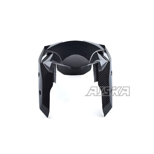 AISKA 3K Dry Carbon Fiber Motorcycle Accessories Front Fender Hugger Mudguard for Kawasaki Ninja ZX-25R 2020-2024