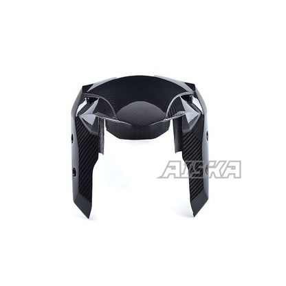 AISKA 3K Dry Carbon Fiber Motorcycle Accessories Front Fender Hugger Mudguard for Kawasaki Ninja ZX-25R 2020-2024