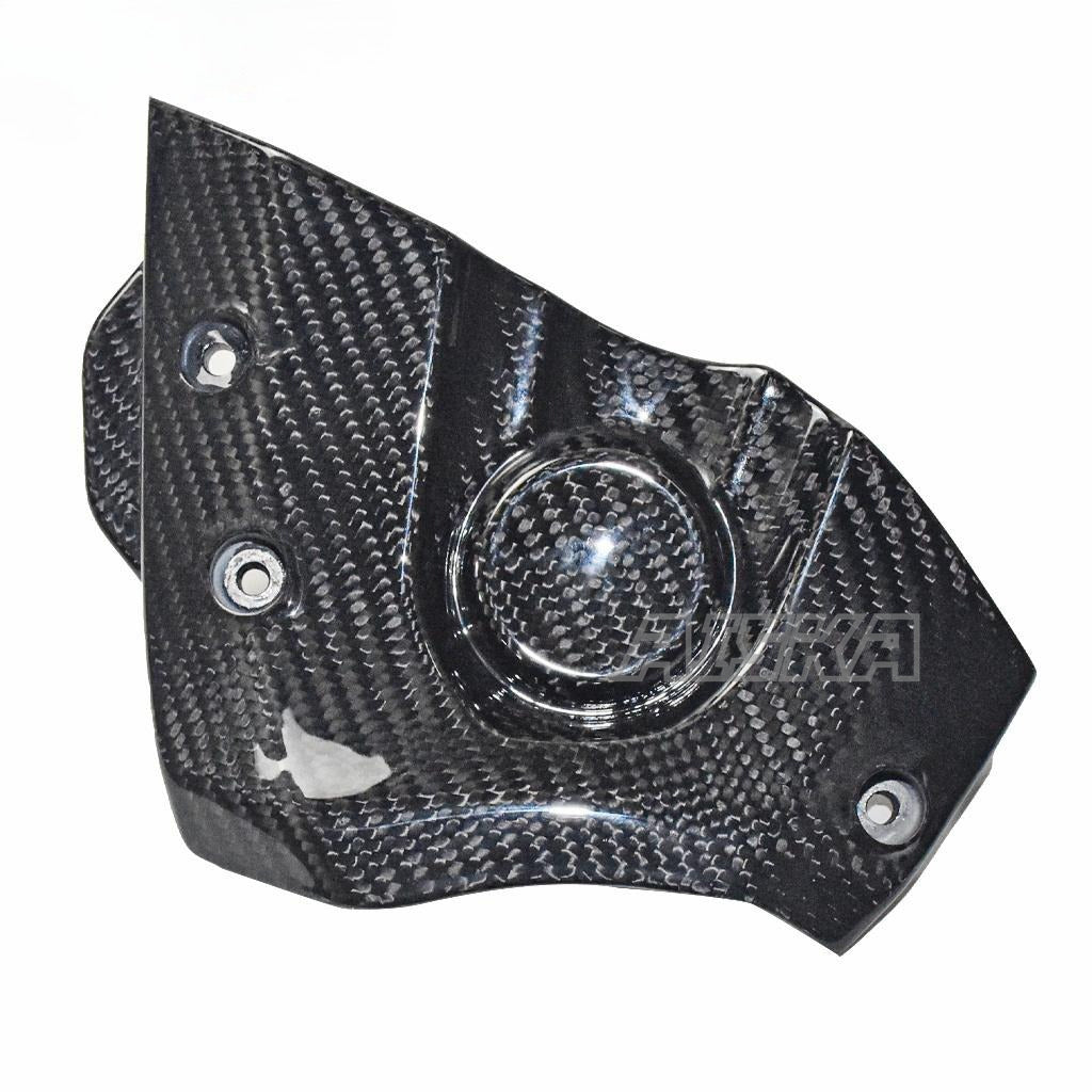 AISKA Motorcycle Carbon Fiber Engine Cover Front Chain Case Guard Cover Sprocket Fairing for Yamaha MT07 FZ07 2018-2022