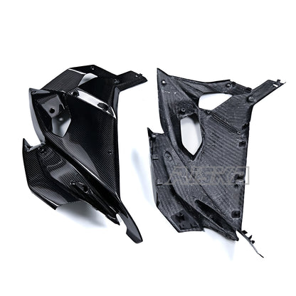 AISKA 100% 3K Twill Glossy Dry Carbon Fiber Large Side Panel Fairings for Aprilia RS457 2023 2024 2025