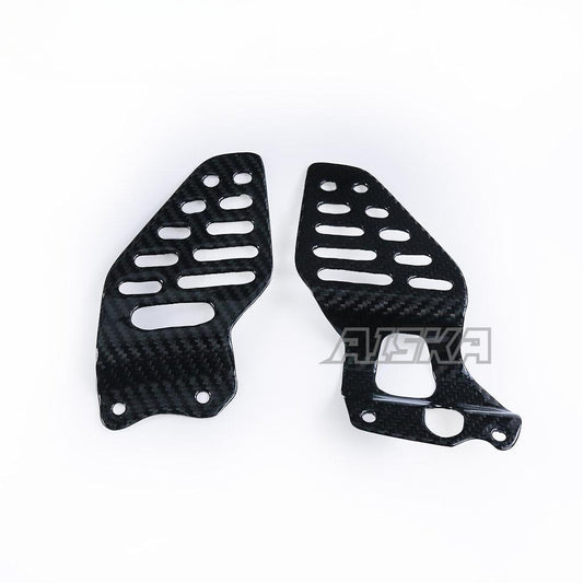 AISKA R6 Carbon Fiber Heel Guards Motorcycle Carbon Fibre Heel Guards Protectors Shield Guard Cover for Yamaha R6 2017-2024