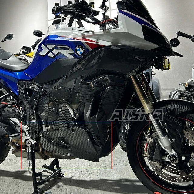 AISKA Wholesale 3K Real Dry Carbon Fiber Motorcycle Accessories Lower Belly Pan for BMW S1000XR 2020 2021 2022 2023 2024