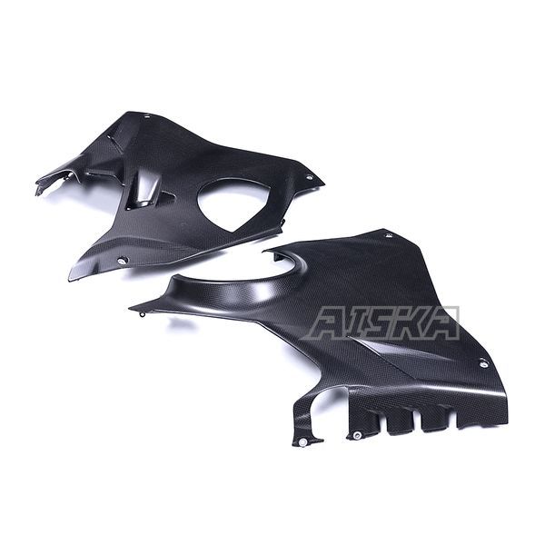 AISKA New Arrival 100% 3K Full Dry Carbon Fiber Motorcycle Front Large Side Panel Fairings for Ducati Panigale V4 V4S 2025