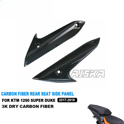 AISKA 1290 Super Duke 3K Dry Carbon Fiber Motorcycle Accessories Rear Seat Side Panels for KTM 1290 Super Duke R 2017 2018 2019