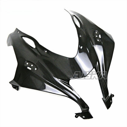 AISKA 3K Dry Carbon Fiber Motorcycle Front Fairing Headlight Nose Panel Cover for Kawasaki Ninja ZX10R ZX-10R 2016-2020