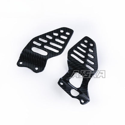 AISKA R6 Carbon Fiber Heel Guards Motorcycle Carbon Fibre Heel Guards Protectors Shield Guard Cover for Yamaha R6 2017-2024