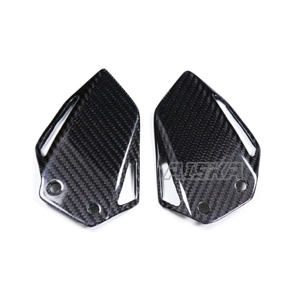 AISKA 100% 3K Dry Carbon Fiber Motorcycle Heel Plater Covers for Yamaha MT09 FZ09 2024-2025
