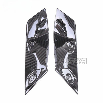 AISKA 100% 3K Full Dry Carbon Fiber R3 Motorcycle Handlebar Side Cover Panel Fairing for Yamaha R3 2022 2023 2024