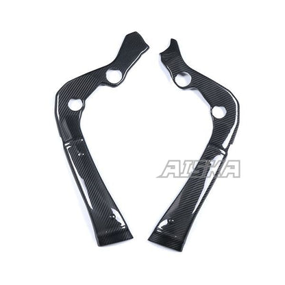 AISKA GSX-R 1000 Carbon Fiber Frame Covers 100% Dry Carbon Motorcycle Accessories Frame Covers for Suzuki GSXR1000 2017-2025