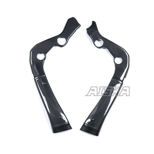 AISKA GSX-R 1000 Carbon Fiber Frame Covers 100% Dry Carbon Motorcycle Accessories Frame Covers for Suzuki GSXR1000 2017-2025