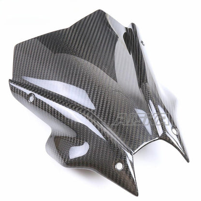 AISKA 100% 3K Carbon Fiber Motorcycle Front Air Deflectors Windshield Windscreen for Yamaha MT09 FZ09 2021-2023