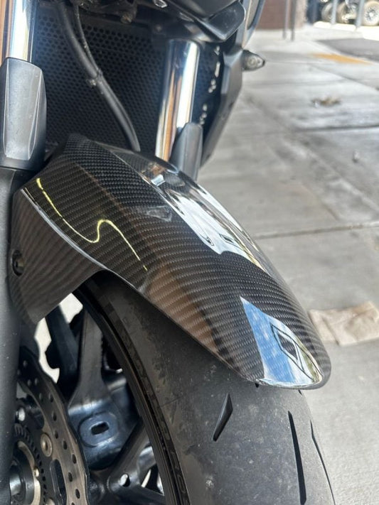 AISKA Wholesale Motorcycle Carbon Fiber Front Tire Hugger Mudguard Fender for Yamaha MT07 MT-07 FZ07 FZ-07 2018-2022