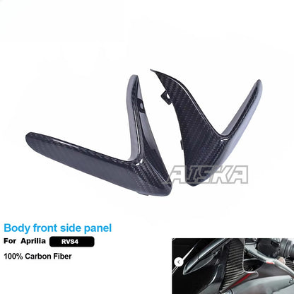 AISKA  3K 3*3 Carbon Fiber Motorcycle Accessories Body Front Side Panel for Aprilia RSV4  2021+