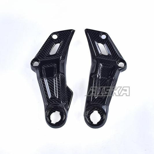 AISKA 100% Dry Carbon Fiber Motorcycle Engine Panel Trim Carbon Fiber Frame Covers for Yamaha MT07 MT-07 FZ07 FZ-07 2014-2022