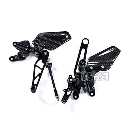 AISKA Aprilia RSV4 2009-2025 Carbon Fiber CNC Adjustable Foot Pegs