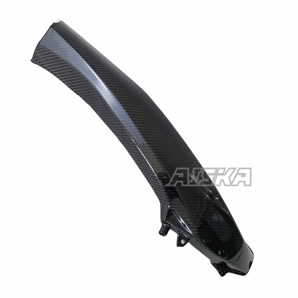 AISKA Full 3K Dry Carbon Fiber Motorcycle Air Intake Pipe Tube Protector for Kawasaki Ninja H2 H2R 2015-2024