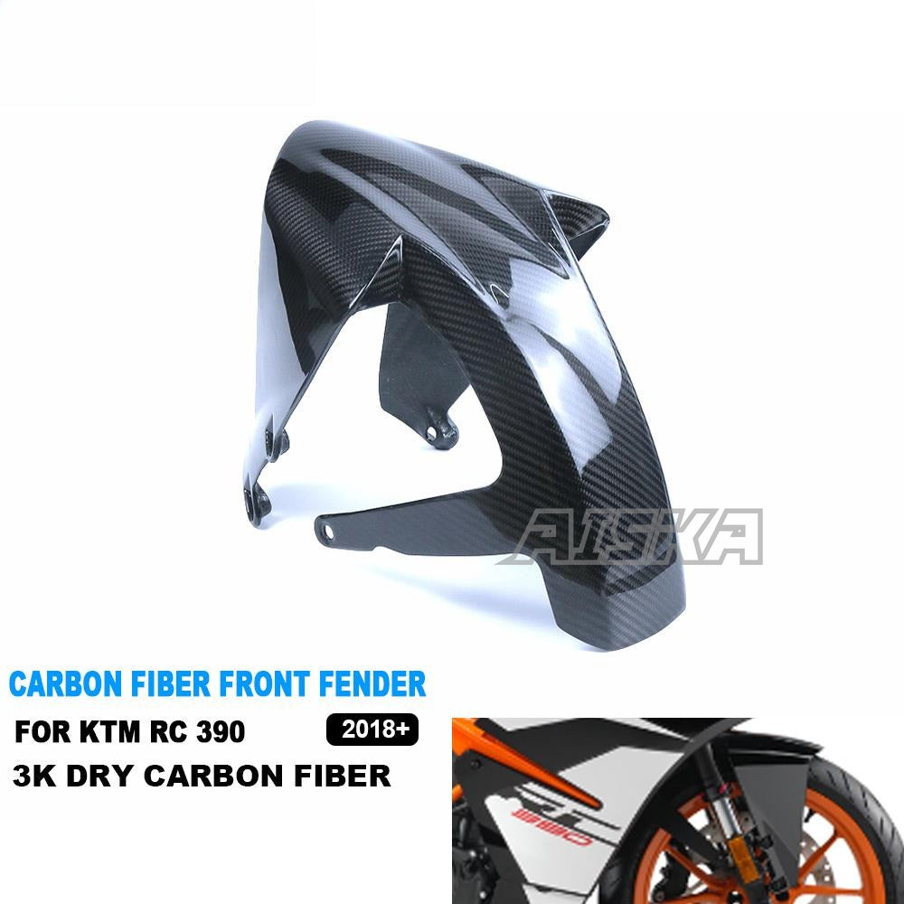 AISKA RC390 3K Dry Carbon Fiber Full Fairing Kits Motorcycle Front Fender for KTM RC 390 2018 2019 20220 2021 2022 2023 2024