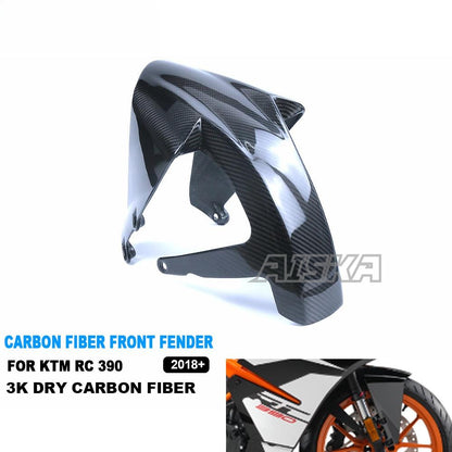 AISKA RC390 3K Dry Carbon Fiber Full Fairing Kits Motorcycle Front Fender for KTM RC 390 2018 2019 20220 2021 2022 2023 2024