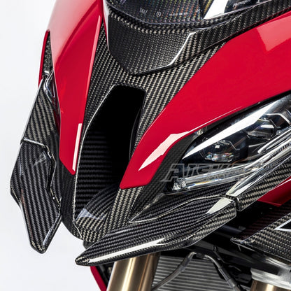 AISKA Wholesale 100% Carbon Fiber Fairing Motorcycle Front Beak Extension Fairings for BMW S1000XR 2020 2021 2022 2023 2024