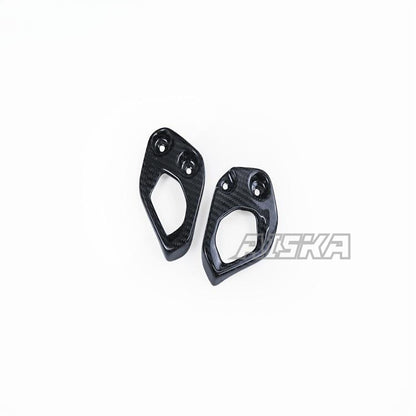 AISKA 100% 3K Motorcycle Accessories Heel Plate Cover Guard Protector Carbon Fiber Heel Guards for BMW R1200GS 2013-2018