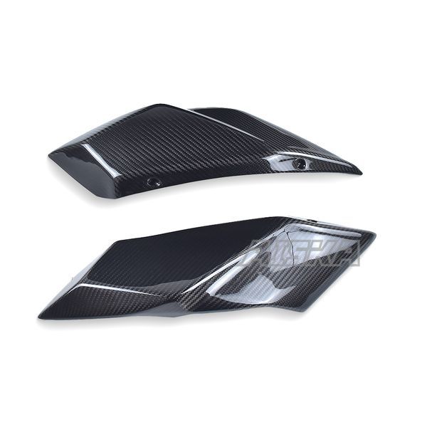 AISKA Full 3K Dry Carbon Fiber Motorcycle Rear Tail Seat Side Panels for Kawasaki Ninja H2 H2R 2015-2024