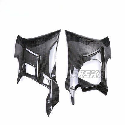 AISKA Motorcycle Carbon Fibre Belly Pan 3K Full Carbon Fiber Lower Belly Pan Side Panels for Yamaha YZF-R3 YZF R3 2022 2023 2024