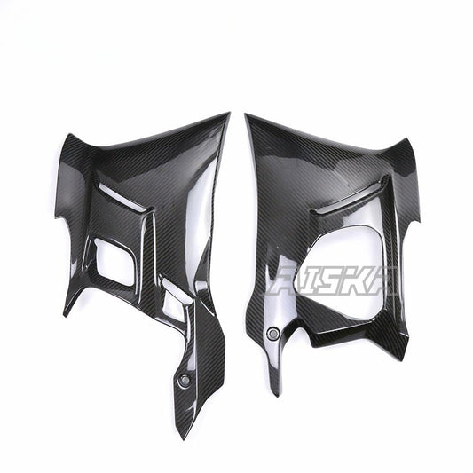 AISKA Motorcycle Carbon Fibre Belly Pan 3K Full Carbon Fiber Lower Belly Pan Side Panels for Yamaha YZF-R3 YZF R3 2022 2023 2024
