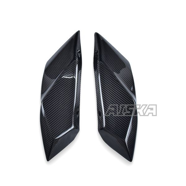 AISKA Full 3K Dry Carbon Fiber Motorcycle Rear Tail Seat Side Panels for Kawasaki Ninja H2 H2R 2015-2024