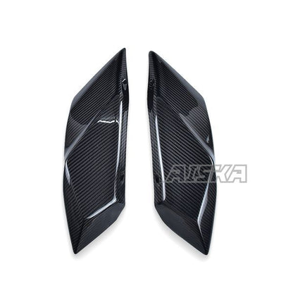 AISKA Full 3K Dry Carbon Fiber Motorcycle Rear Tail Seat Side Panels for Kawasaki Ninja H2 H2R 2015-2024