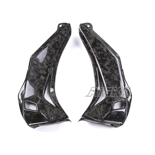 AISKA 3K Dry Carbon Fiber Motorcycle Accessories Front Fairing Inner Dash Panel Side Covers for Kawasaki ZX10R ZX-10R 2016-2020