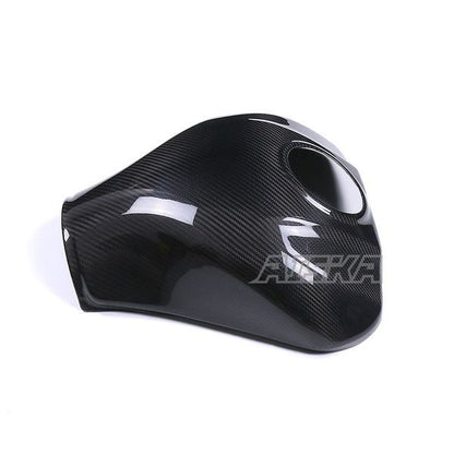 AISKA 3K Dry Carbon Fiber Motorcycle Fuel Gas Tank Cover Protector Fairing for Kawasaki Ninja ZX10R ZX-10R 2021 2022 2023 2024