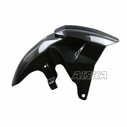 AISKA 3K Dry Carbon Fiber Motorcycle Front Fender Hugger Mudguard for Honda XADV 750 2017 2018 2019