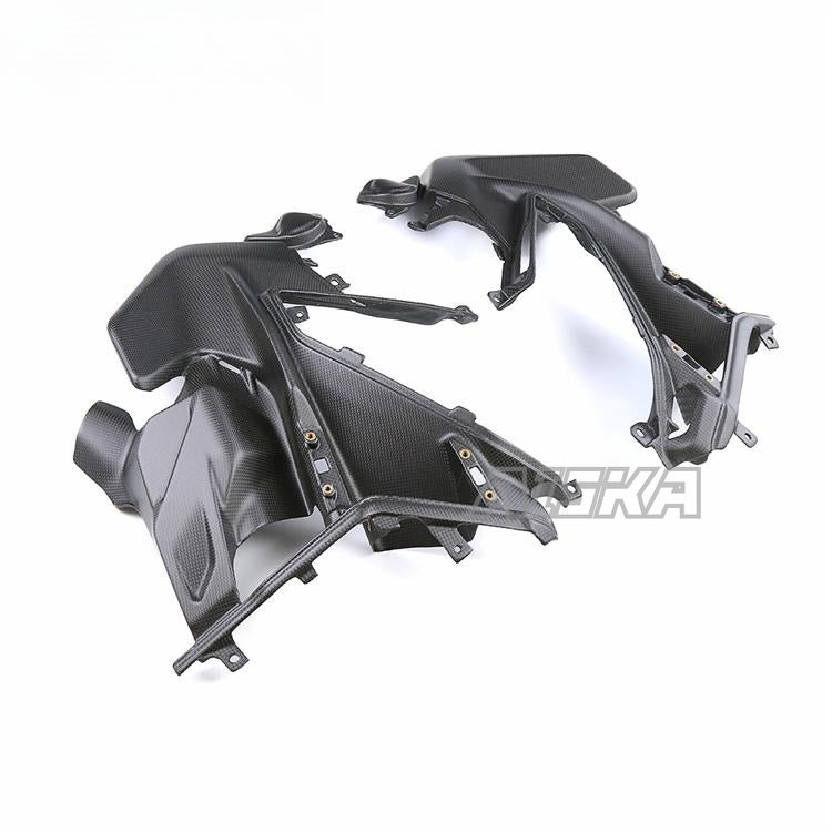 AISKA Plain Weave Matte 100% 3K Full Carbon Fiber Motorcycle Side Panel for Ducati Streetfighter V2  2021-2024