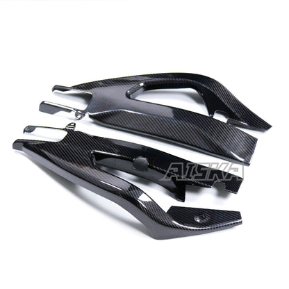 AISKA Real Prepreg Dry Carbon Fiber Swingarm Covers for Suzuki GSXR 1000 GSXR1000R GSXR1000RR 2017-2025