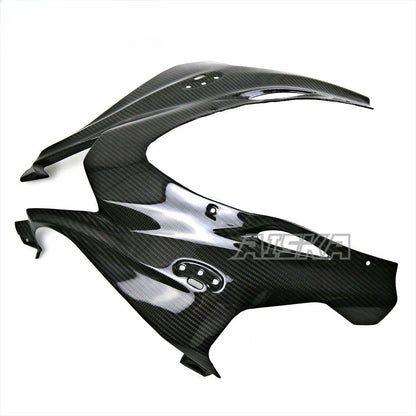 AISKA 3K Dry Carbon Fiber Motorcycle Front Fairing Headlight Nose Panel Cover for Kawasaki Ninja ZX10R ZX-10R 2016-2020