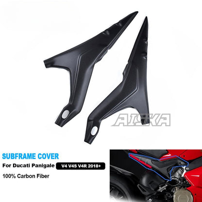 AISKA 100% Carbon Fiber Modified Accessories Subframe Cover Fairing for  Ducati Panigale  V4 V4S V4R 2018-2021