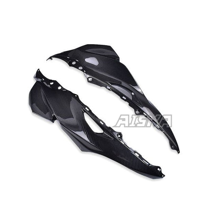 AISKA 3K Dry Carbon Fiber Motorcycle Accessories Front Upper Side Fairings for Kawasaki Ninja ZX10R ZX-10R 2016-2020