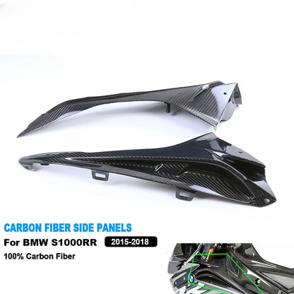 AISKA Twill Wave Dry Carbon Motorcycle Upper Side Fairings Panels Side Covers Cowlings for BMW S1000RR 2015-2018