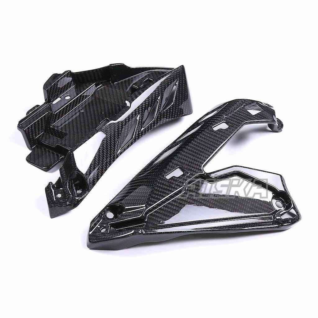 AISKA Dry Carbon Fiber Body Fairings Motorcycle Under Air Intake Fairing Side Panels for Yamaha MT10 FZ10 2022 2023 2024